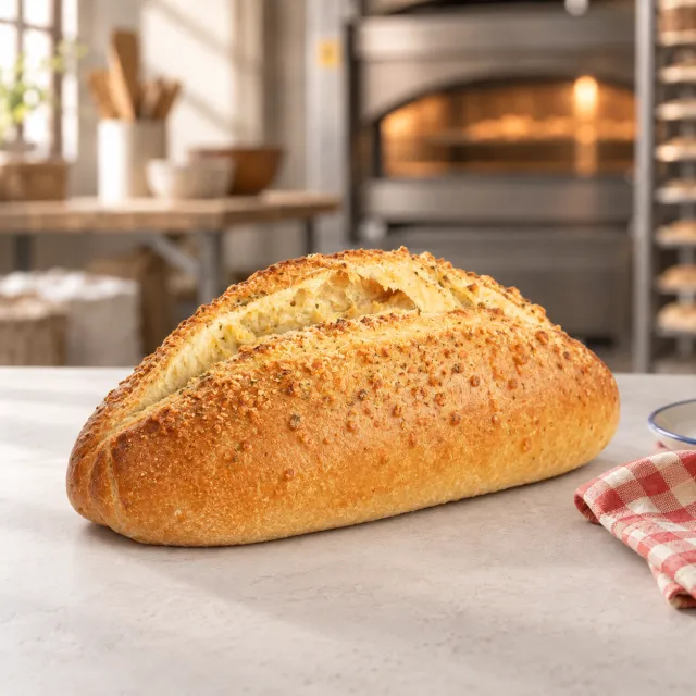 Pan aliñado con queso